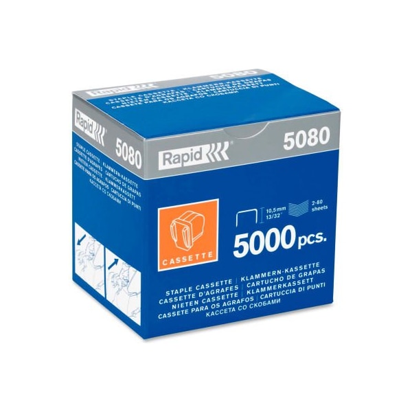 Esselte Esselte Rapid Staple Cartridge Refill, For Used with Rapid 5080e Electric Stapler, 5000/Box 90220**** - main